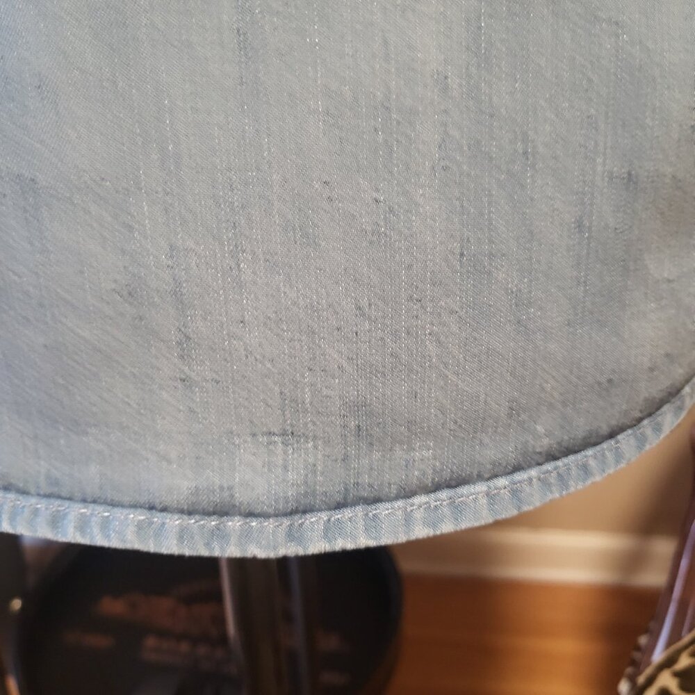 Anthropologie Chambray Racer Back Top - Picture 6 of 8